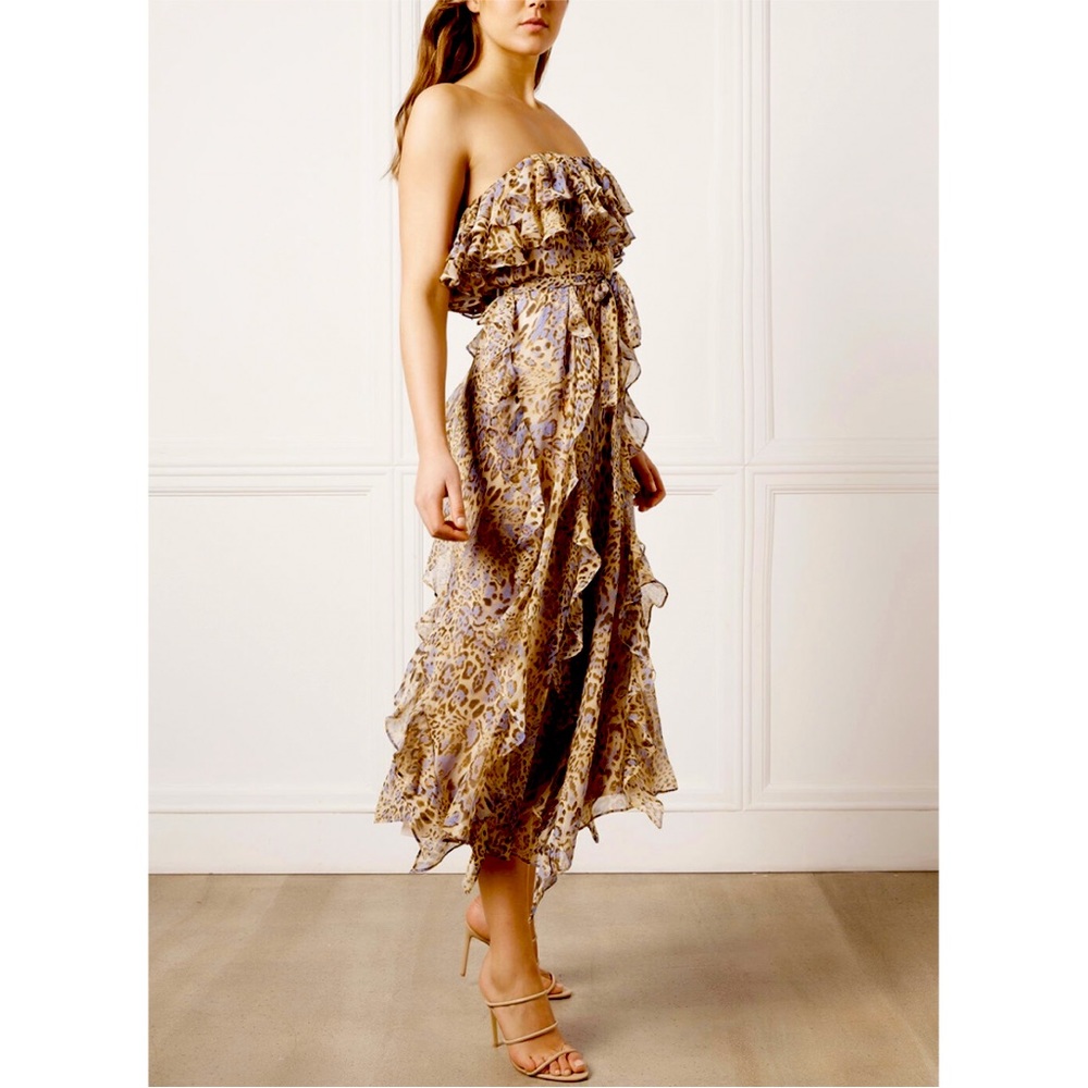 Bardot leopard print dress extra small